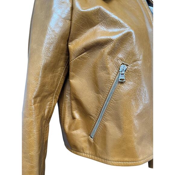 Susan Bender Relaxed Flight Jacket in Glazed Caramel Leather 0 - Picture 5 of 5